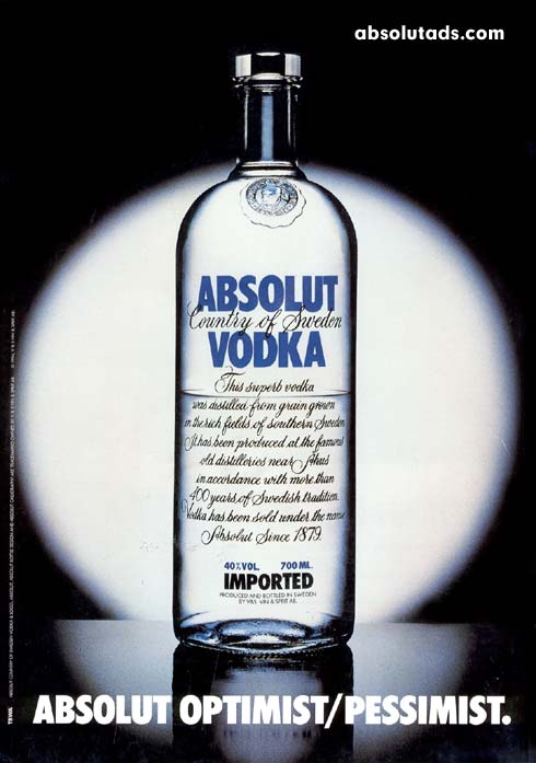 Absolut Optimist/Pessimist