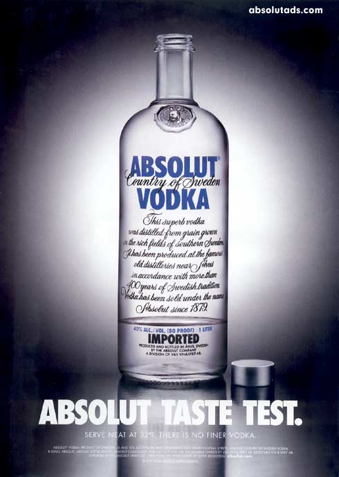 Absolut Taste Test